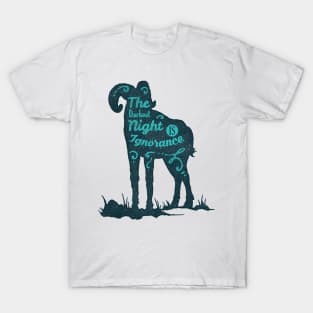 Ram silhouette with motivational words of wisdom T-Shirt